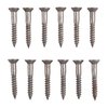 UNPLATED STEEL FLAT HEAD WOOD SCREW KIT - 6X1" STEEL FLAT HEAD WOOD SCREWS BLUED 12 PACK