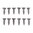 BROWNELLS 6X1/2" STEEL FLAT HEAD WOOD SCREWS BLUED 12 PACK