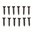BROWNELLS 8X3/4" STEEL FLAT HEAD WOOD SCREWS BLUED 12 PACK