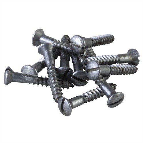 REPLACEMENT BUTT PLATE SCREWS - BROWNELLS 10X1-1/4" REPLACEMENT BUTT PLATE SCREWS 12 PACK