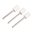 BROWNELLS MANDREL MOUNTED FELT BOB SQUARE 1/2"X3/8" 3 PACK