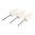 BROWNELLS MANDREL MOUNTED FELT BOB TAPERED CONE 1"X1/2" 3 PACK