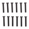 LONG 6-48 & 8-40 SCREWS - 6-48X3/4" WEAVER OVAL HEAD LONG SCREWS 12 PACK