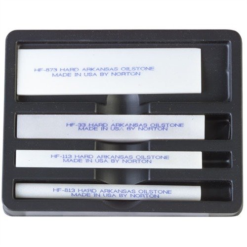 GUNSMITH'S PREMIUM ARKANSAS STONE FILE SET - BROWNELLS GUNSMITH'S PREMIUM HARD ARKANSAS STONE FILE SET