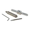 45° MUZZLE/CYLINDER CHAMFERING CUTTER & STEEL PILOT - 45° CUTTER & STEEL PILOT FITS .17 HMR MUZZLE (.166  )