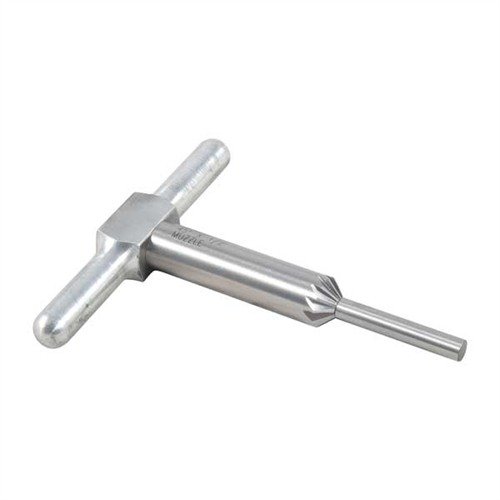 45° MUZZLE/CYLINDER CHAMFERING CUTTER & STEEL PILOT - BROWNELLS 45° CUTTER & STEEL PILOT FITS .22 RF MUZZLE (.215 )