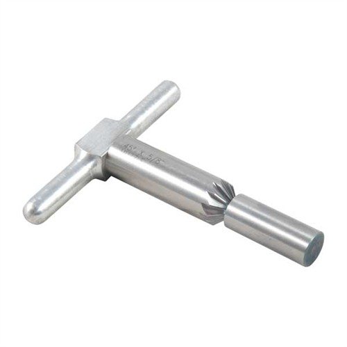 45° MUZZLE/CYLINDER CHAMFERING CUTTER & STEEL PILOT - BROWNELLS 45° CUTTER & STEEL PILOT FITS .50 BMG/BP MUZZLE*