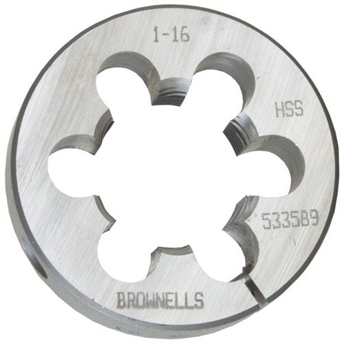 BARREL/RECEIVER DIES - BROWNELLS BARREL/RCVR DIE 2 DIA. 1 -16 TPI FOR FN/FAL