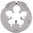 BROWNELLS FLASH SUPPRESSOR ROUND DIE 1" DIA, 1/2"-28 TPI FOR AR-15-M16