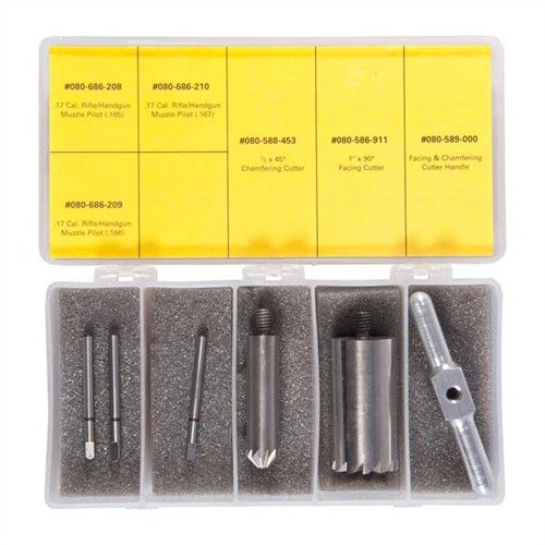 17 CALIBER MASTER CHAMFERING AND FACING COMBO SET - BROWNELLS 17 CALIBER MASTER CHAMFERING & FACING COMBO SET
