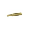 POWER CUSTOM BRASS MUZZLE CROWNING LAP - NON-HANDLED FITS BORE .17-6.5MM TIP RADIUS 5/32"(3.96MM)