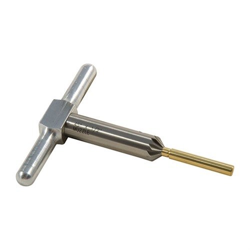 45° MUZZLE/CYLINDER CHAMFERING CUTTER & BRASS PILOT - BROWNELLS 45 DEGREE FACING CUTTER & BRASS PILOT FOR .22RF MUZZLE 213"