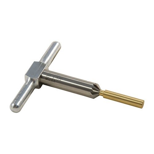 45° MUZZLE/CYLINDER CHAMFERING CUTTER & BRASS PILOT - BROWNELLS 45 DEGREE FACING CUTTER & BRASS PILOT FOR .270 MUZZLE