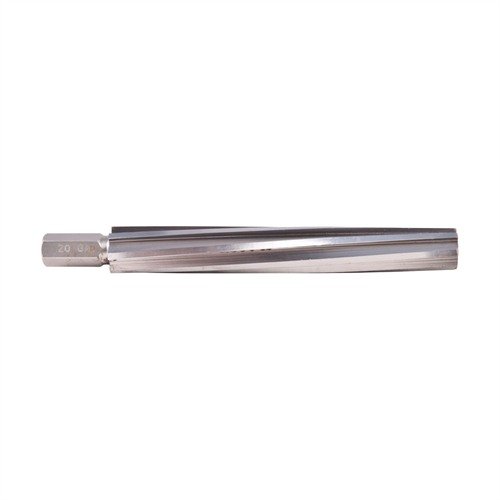 SPIRAL FLUTE LONG FORCING CONE REAMER - BROWNELLS SPIRAL FLUTE LONG FORCING CONE REAMER, 20 GAUGE, 7/16" HEX