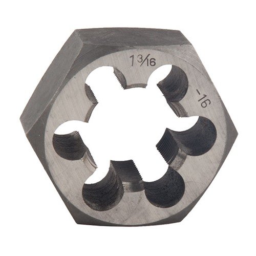AR-15/M16 RECEIVER TAPS & DIES - BROWNELLS HEX DIE 1"DIA, 3/16"-16 TPI FOR AR-15/M16