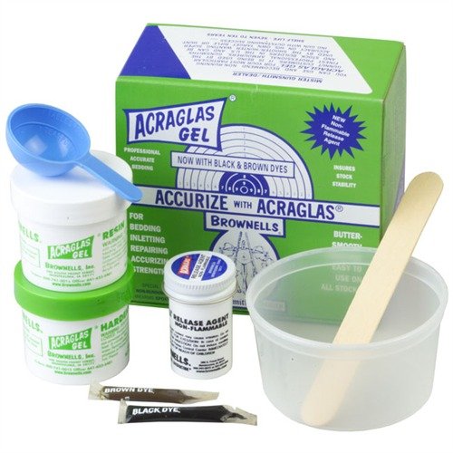 ACRAGLAS GEL 2 GUN BEDDING KITS - BROWNELLS ACRAGLAS GEL NON-FLAMMABLE KIT 4OZ