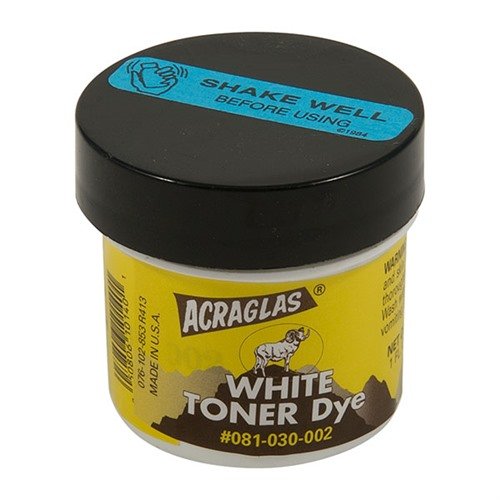 ACRAGLAS® DYES - BROWNELLS ACRAGLAS DYE, WHITE TONER, 1OZ