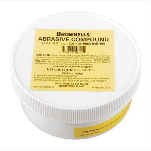 SILICON CARBIDE ABRASIVE COMPOUND - BROWNELLS SILICON CARBIDE ABRASIVE COMPOUND #400 GRIT