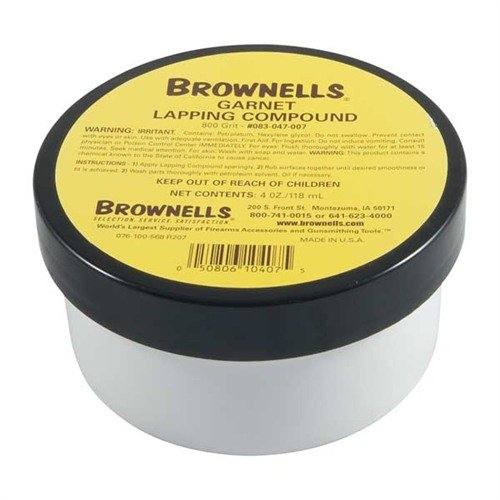 GARNET LAPPING COMPOUNDS - BROWNELLS LAPPING COMPOUND, GARNET GK-5, #800 GRIT