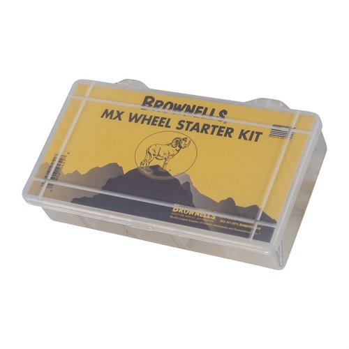 MX FINISHING WHEELS - BROWNELLS MX FINISHING WHEEL STARTER KIT, 1/2" X 1/2"