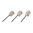 BROWNELLS MX FINISHING WHEEL, 1/2"X 1/2", 180 GRIT, 3 PACK