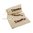 BROWNELLS CANVAS SHOOTING BAG, NATURAL TAN, 3 PACK