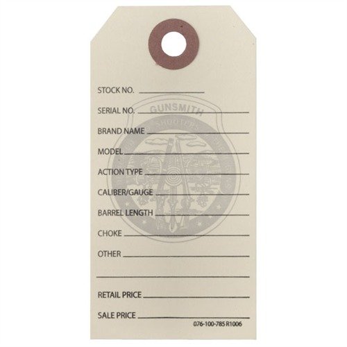 GUN PRICE TAGS - BROWNELLS GUN PRICE TAGS, MANILLA, 100 PACK