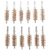 DOUBLE-TUFF™ BORE BRUSH - DOUBLE-TUFF BRONZE PISTOL BRUSH 10MM/40 CALIBER 12 PACK