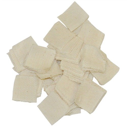 HEAVY-DUTY PATCHES - BROWNELLS HEAVY DUTY SQUARE COTTON PATCHES, .875"/.17/.20 CAL, 1000 PK