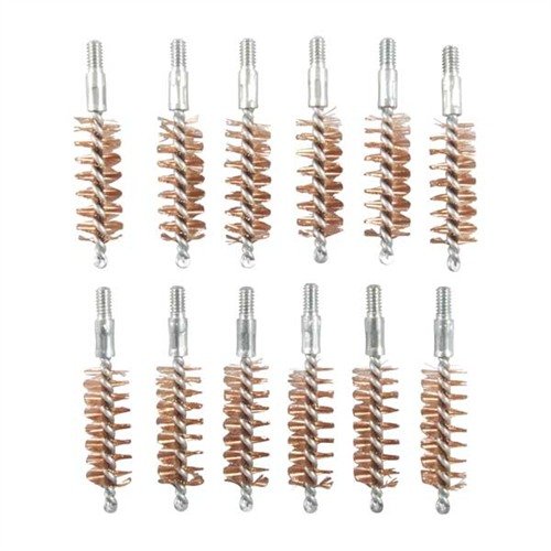 STANDARD LINE BRONZE BORE BRUSHES - BROWNELLS STANDARD LINE BRONZE PISTOL BRUSH 10MM/40 CALIBER 12 PACK
