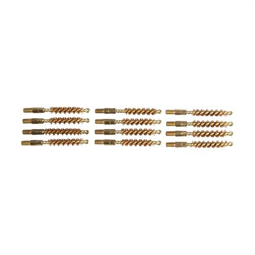 SPECIAL LINE'"! BRASS CORE HANGUN BORE BRUSHES - BROWNELLS SPECIAL LINE BRUSH, BRASS, .22 CALIBER PISTOL, 12 PACK