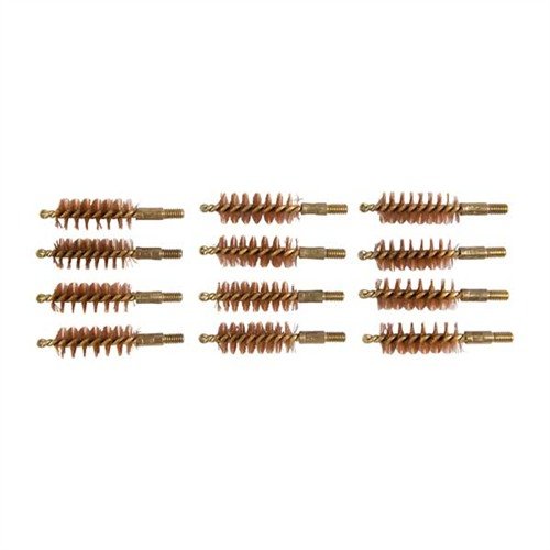 SPECIAL LINE'"! BRASS CORE HANGUN BORE BRUSHES - BROWNELLS SPECIAL LINE BRUSH, BRASS, .44/.45 CALIBER PISTOL, 12 PACK
