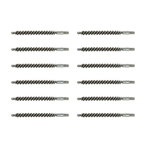 STANDARD LINE STAINLESS STEEL RIMFIRE RIFLE BORE BRUSHES - BROWNELLS STANDARD LINE BRUSH, .22 CALIBER RIMFIRE RIFLE, SS, 12 PACK