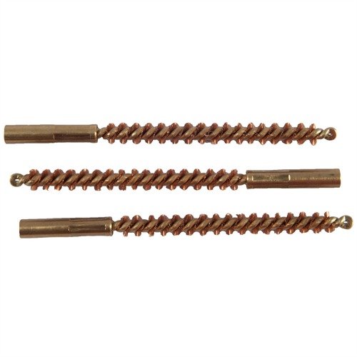 SPECIAL LINE"! DEWEY-THREAD CENTER FIRE RIFLE BORE BRUSH - BROWNELLS SPECIAL LINE DEWEY BRUSH, BRONZE, .22 CAL CF RIFLE, 3 PACK