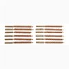 SPECIAL LINE"! DEWEY-THREAD RIMFIRE RIFLE BORE BRUSHES - SPECIAL LINE DEWEY BRUSH, BRONZE, 6MM-.25 CALIBER, 12 PACK