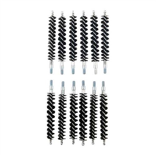 STANDARD LINE NYLON HANDGUN BORE BRUSHES - BROWNELLS STANDARD LINE BRUSH, NYLON, .375 CALIBER PISTOL, 12 PACK