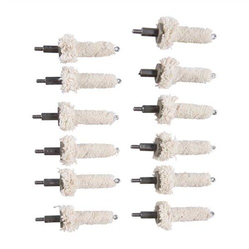 CHAMBER MOP FOR AR-15/M16 - BROWNELLS AR-15/M16 COTTON CHAMBER MOP 223 REMONGTON 12 PACK