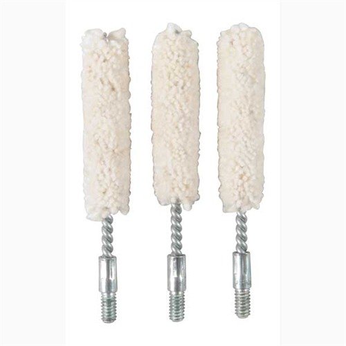 COTTON BORE MOPS - BROWNELLS COTTON BORE MOP 35-38 CALIBER 3 PACK