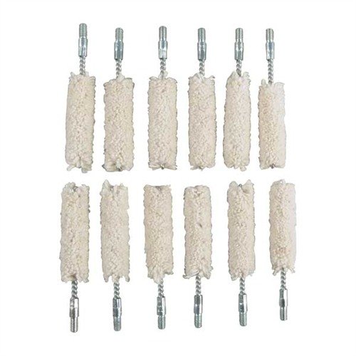COTTON BORE MOPS - BROWNELLS COTTON BORE MOP 40 CALIBER 12 PACK