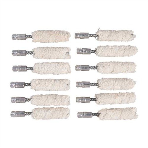 COTTON BORE MOPS - BROWNELLS COTTON BORE MOP 410 BORE 12 PACK