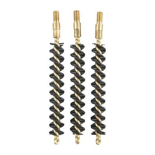 HEAVY WEIGHT NYLON CENTERFIRE RIFLE BORE BRUSH - BROWNELLS HEAVY WEIGHT NYLON RIFLE BRUSH 338 CALIBER 3 PACK