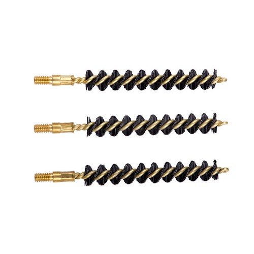 HEAVY WEIGHT NYLON CENTERFIRE RIFLE BORE BRUSH - BROWNELLS HEAVY WEIGHT NYLON RIFLE BRUSH 8MM 3 PACK