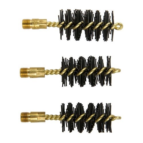 HEAVY WEIGHT NYLON SHOTGUN BORE BRUSHES - BROWNELLS HEAVY WEIGHT BRUSH, NYLON, 10 GAUGE SHOTGUN, 3 PACK