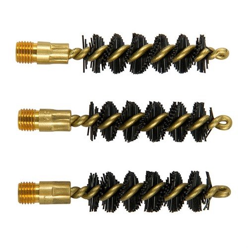 HEAVY WEIGHT NYLON SHOTGUN BORE BRUSHES - BROWNELLS HEAVY WEIGHT BRUSH, NYLON, .410 BORE SHOTGUN, 3 PACK