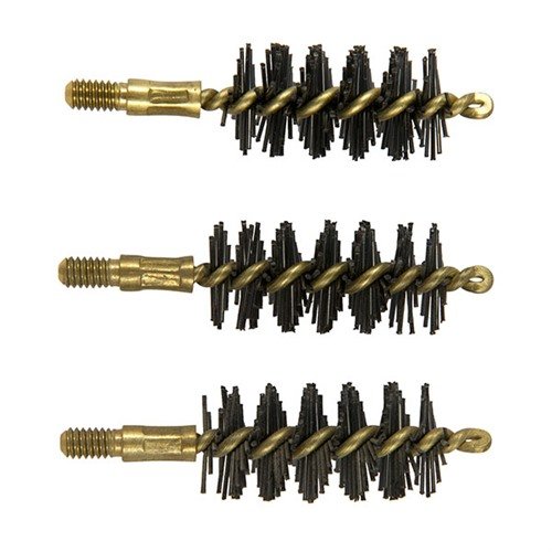 HEAVY WEIGHT NYLON HANDGUN BORE BRUSHES - BROWNELLS HEAVY WEIGHT BRUSH, NYLON, .50 CALIBER PISTOL, 3 PACK