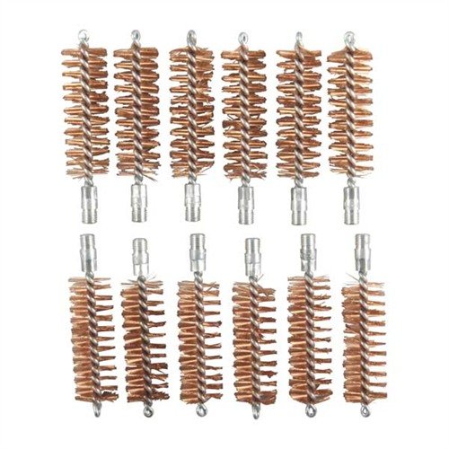 SHOTGUN CHAMBER BRUSH - BROWNELLS CHAMBER BRUSH, BRONZE, 12 GAUGE, 5/16"-27 THREAD, 12 PACK