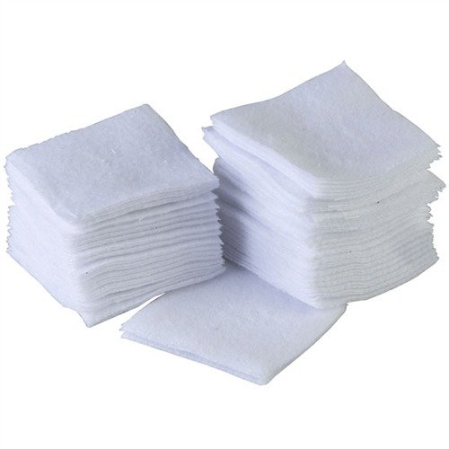 SQUARE 100% COTTON FLANNEL CLEANING PATCHES - BROWNELLS SQUARE COTTON FLANNEL PATCHES, 1.75", 7MM/9MM, 100 PACK