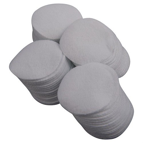ROUND 100% COTTON FLANNEL CLEANING PATCHES - BROWNELLS ROUND COTTON FLANNEL PATCHES, 1.75", 7MM/9MM, 100 PACK