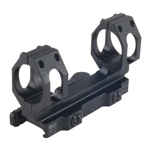 RECON-S NO OFFSET SCOPE MOUNT - AMERICAN DEFENSE MANUFACTURING 30MM 0 MOA SCOPE MOUNT, BLACK