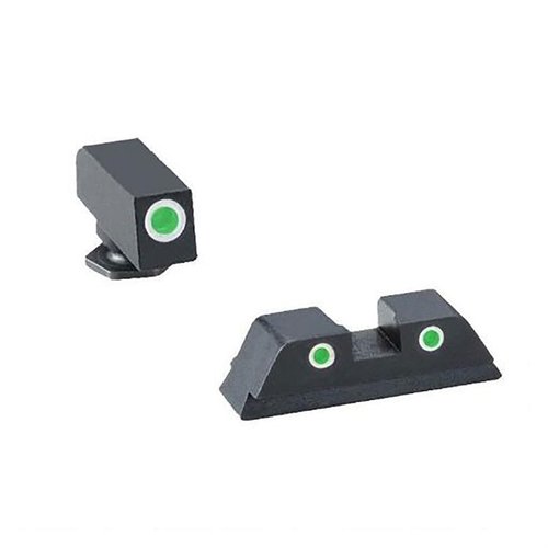 CLASSIC NIGHT SIGHT SETS FOR GLOCK® - AMERIGLO GREEN/GREEN SIGHT SET FOR GLOCK SMALL FRAME